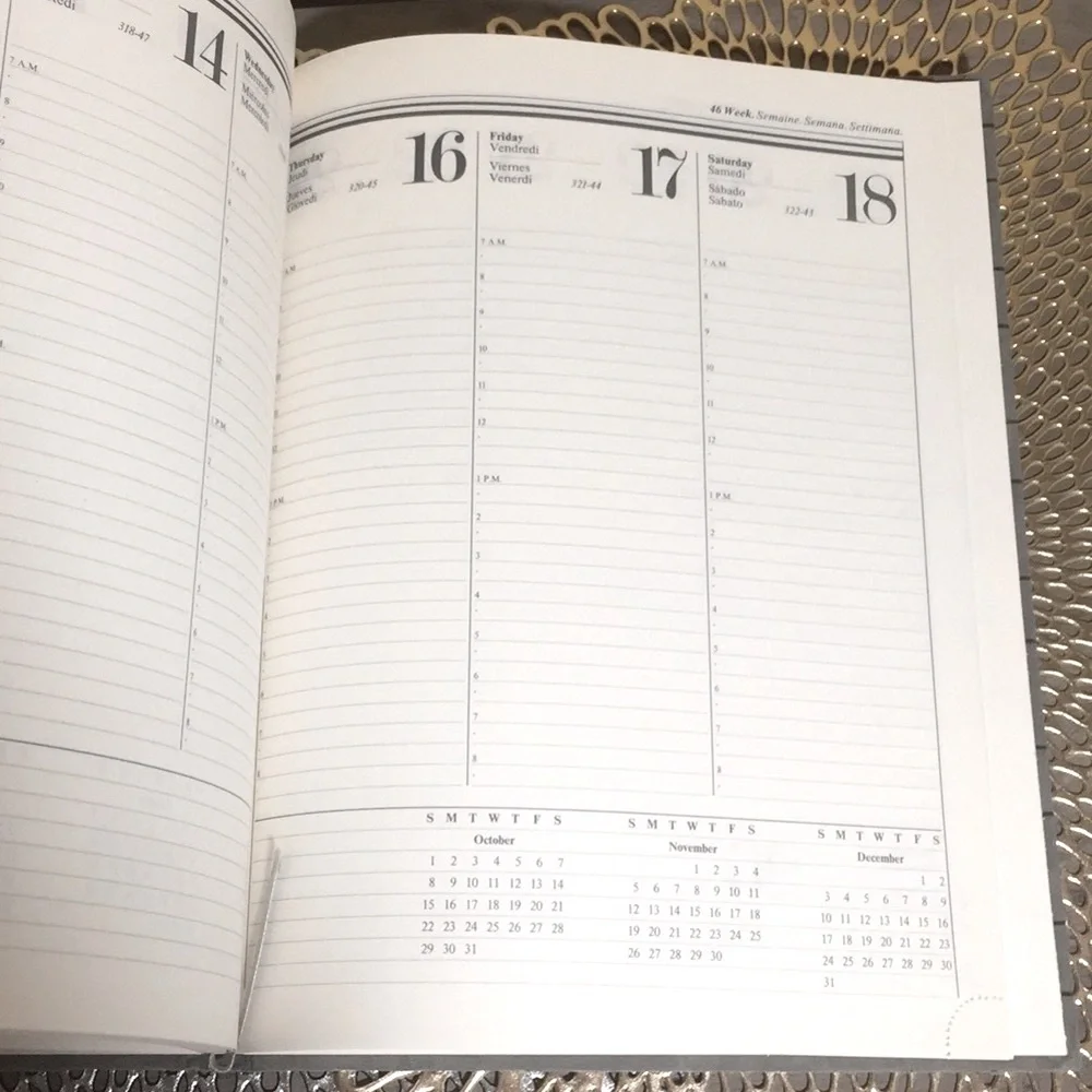 Vintage Pierre Cardin 1989 Date Book Calendar